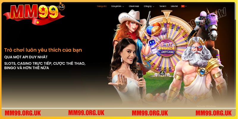 Giao diện Website đối tác Slot Pragmatic Play Việt Nam